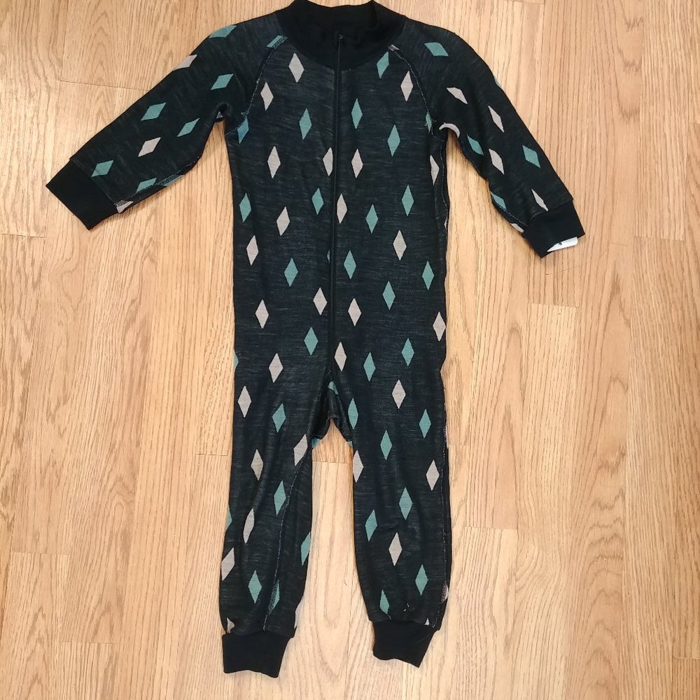 Polarn O. Pyret Merino Wool Terry Romper - 92